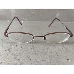 Illumineyes by Marcolin #131 Red half rim Eyeglasses Frames ONLY 46-20-145